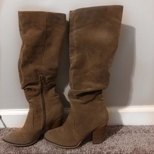 Target - taupe knee high boots